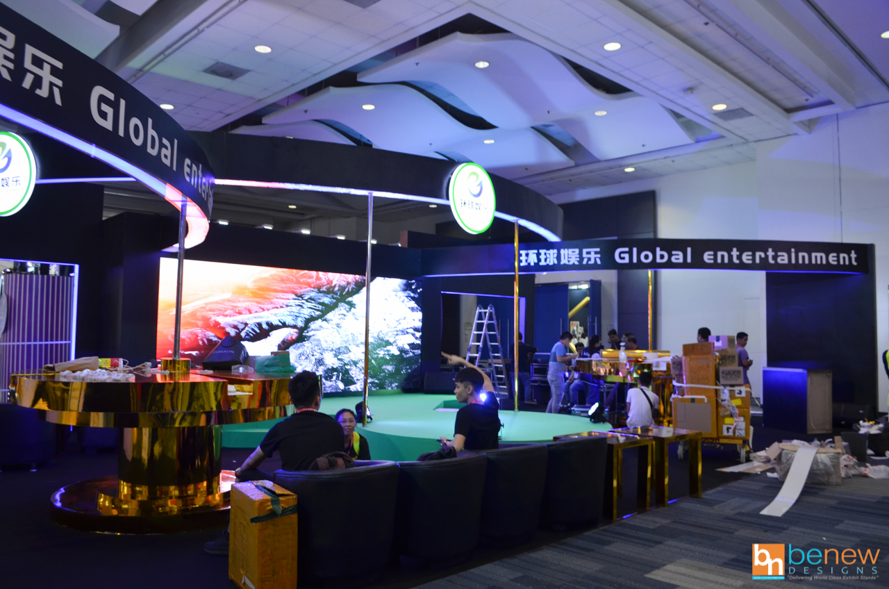 Global Entertainment Exhibition Booth at Phil-Asian Gaming Expo 2019