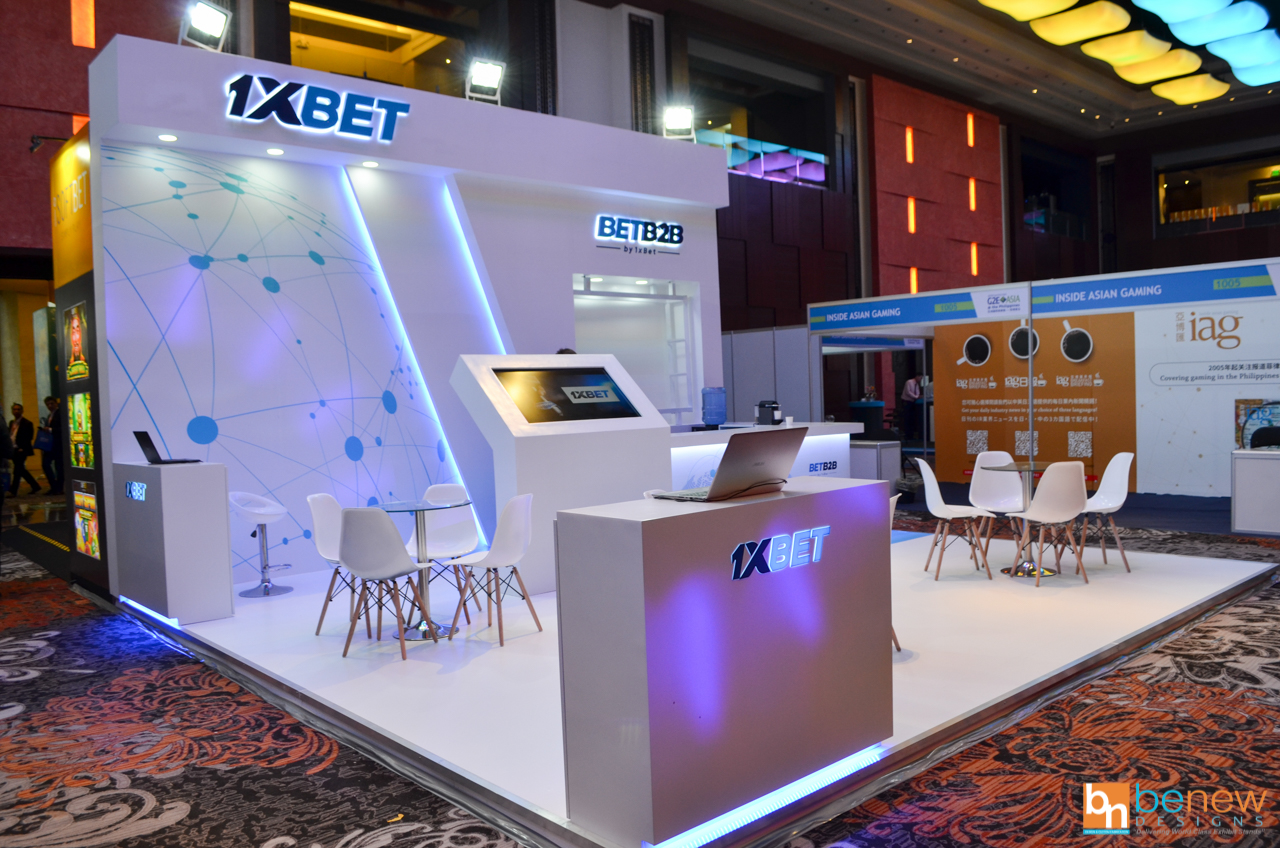 1XBET Exhibit Booth at G2E Philippines 2019 in Marriott Hotel