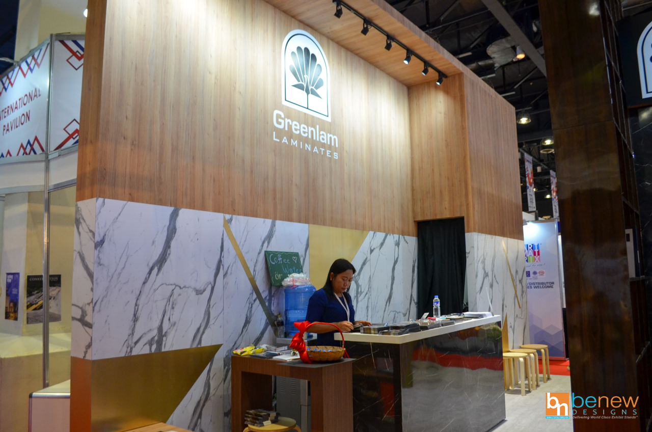 Greenlam Laminates Exhibit Booth at Worldbex 2018