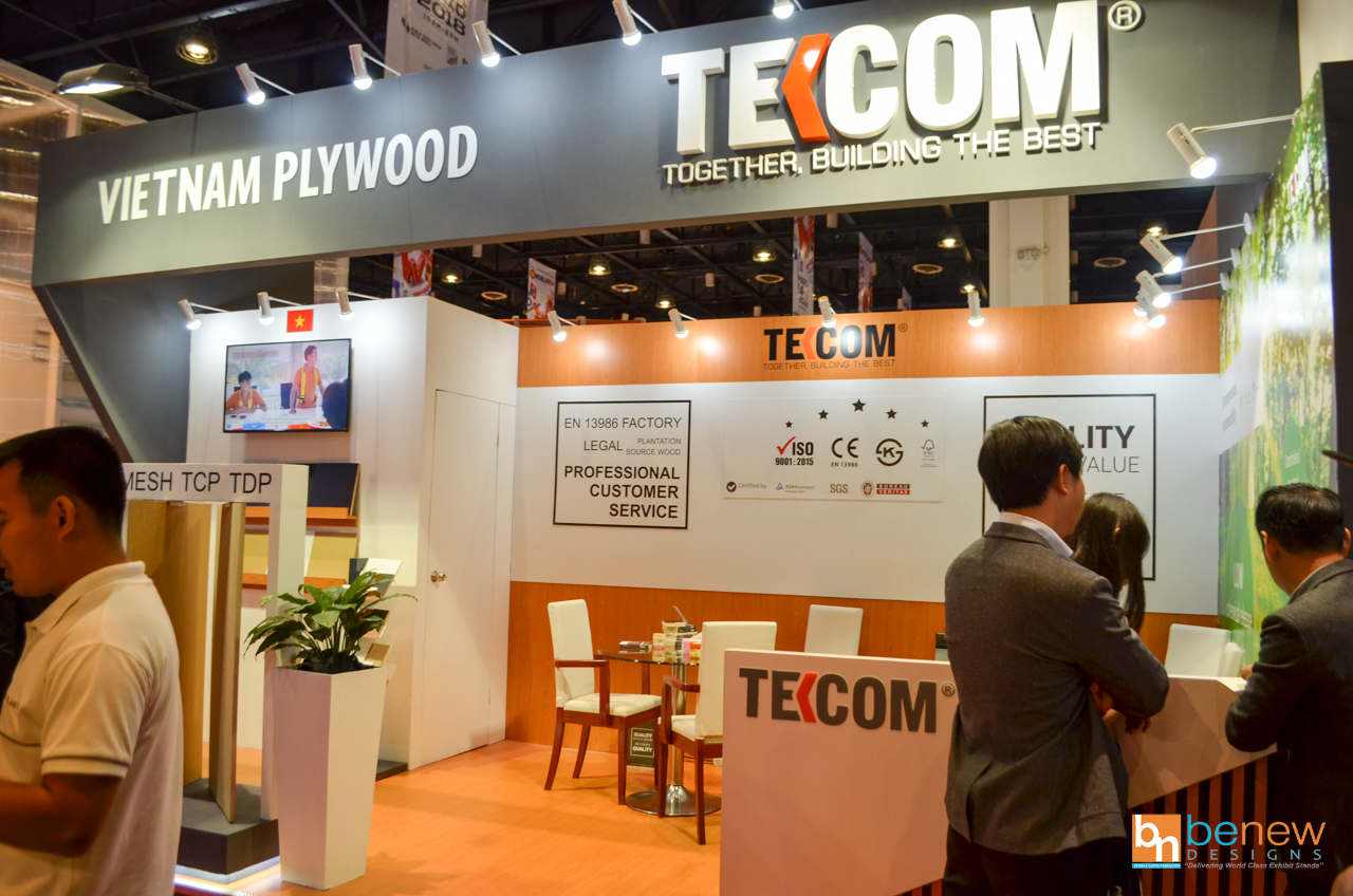 Tekcom Vietnam Plywood Exhibit Booth at Worldbex 2018 